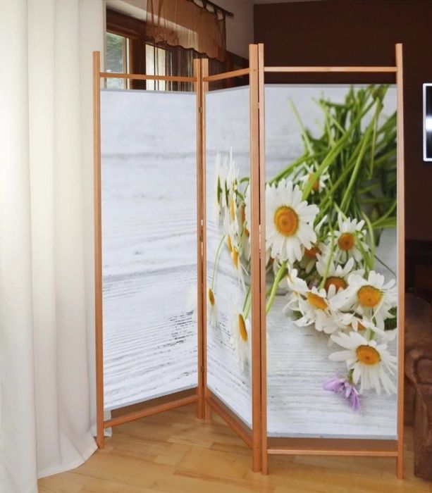 Parawan drukowany kwiaty pokojowy dekoracyjny kotara Lublin producent