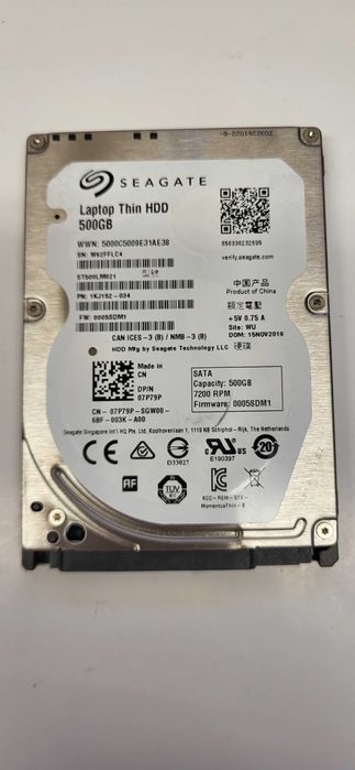 Dysk HDD Seagate 2,5" 500GB ST500LM021 [056]