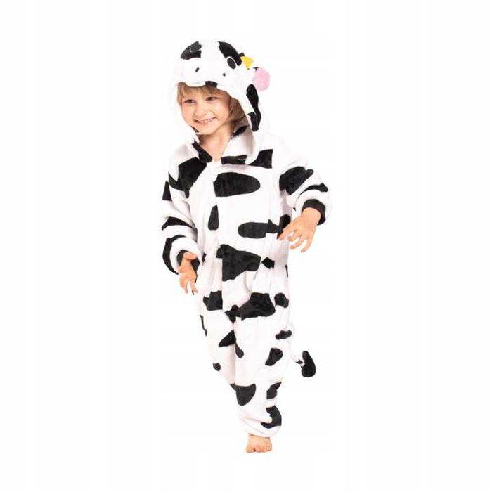 Krowa strój kigurumi piżama kostium na bal przebierańców r.128/134