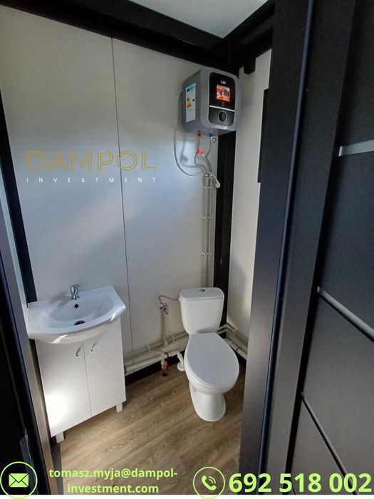 Pawilon/ kontener  6x3 m – domek, biuro, gastronomia – gotowy od ręki