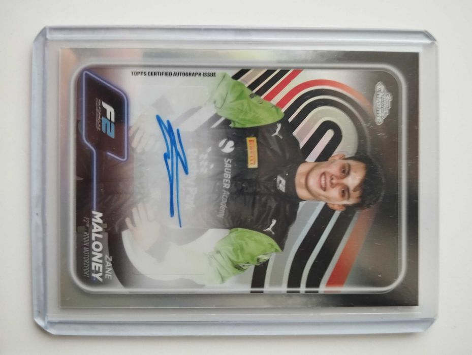 Cartas autografadas Topps Formula 2 Cordeel, Maloney