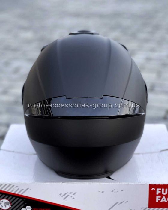 Мотошолом інтеграл QKE чорний мото шлем интеграл мотошлем закрытый