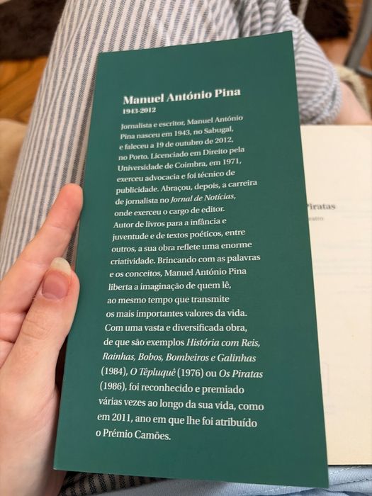 Livro “Os piratas” de Manuel António Pina