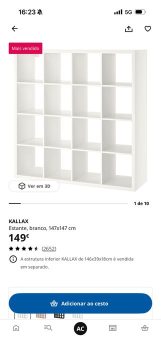 Estante IKEA branca