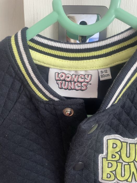 Bluza kurtka chłopięca niemowlęca rozpinana granatowa Looney Tunes 80
