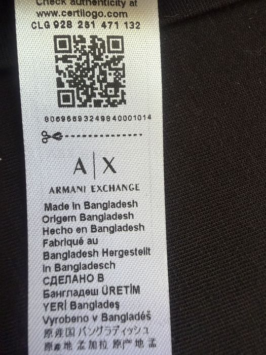 Нова футболка Armani Exchange XXL pocket logo