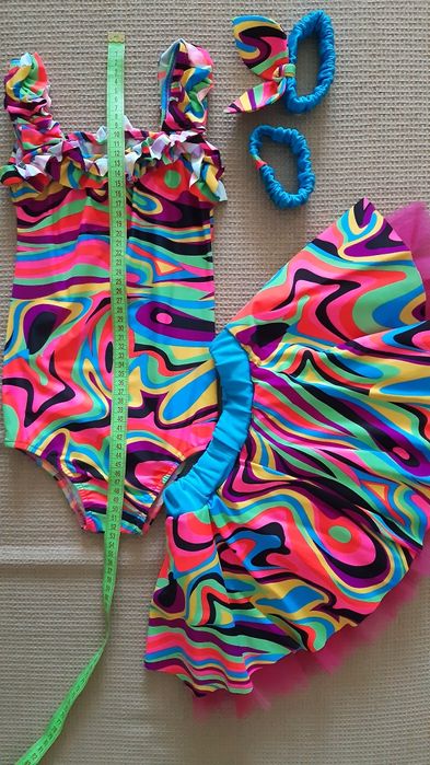 Костюм купальник для гимнастики и танцев на 110-116