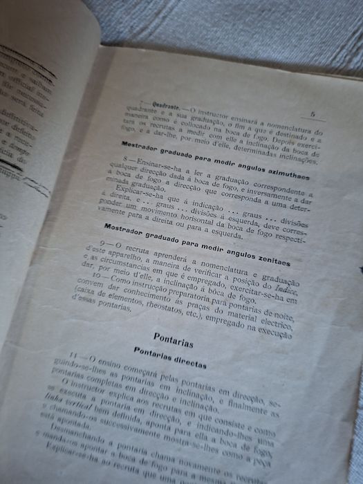Livro de 1907 do exército português