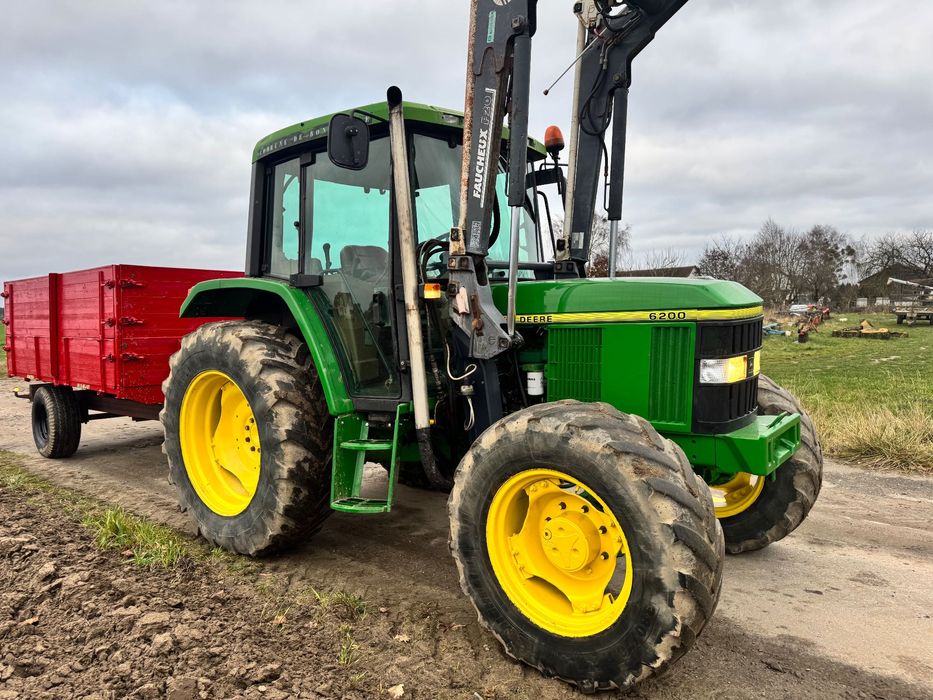 John Deere 6200 z turem samopoziomujący 3 sekcyjny sprowadzony