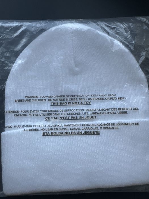 Gorro Supreme Branco/Vermelho