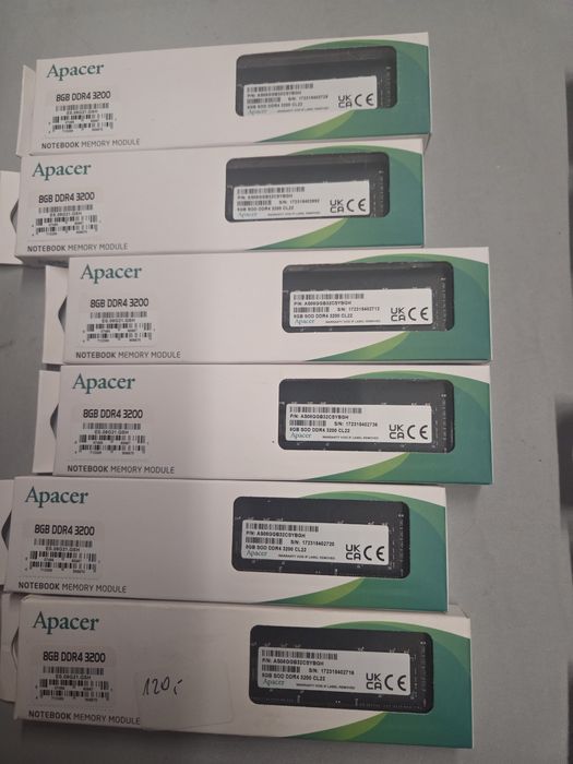 Sprzedam Pamieći Ram Apacer 8GB DDR4 3200 (do Laptopa)