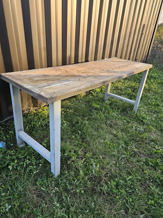 Stół warsztatowy,regał falbanek 200cm x 70cm x 85cm blat 42mm 100kg