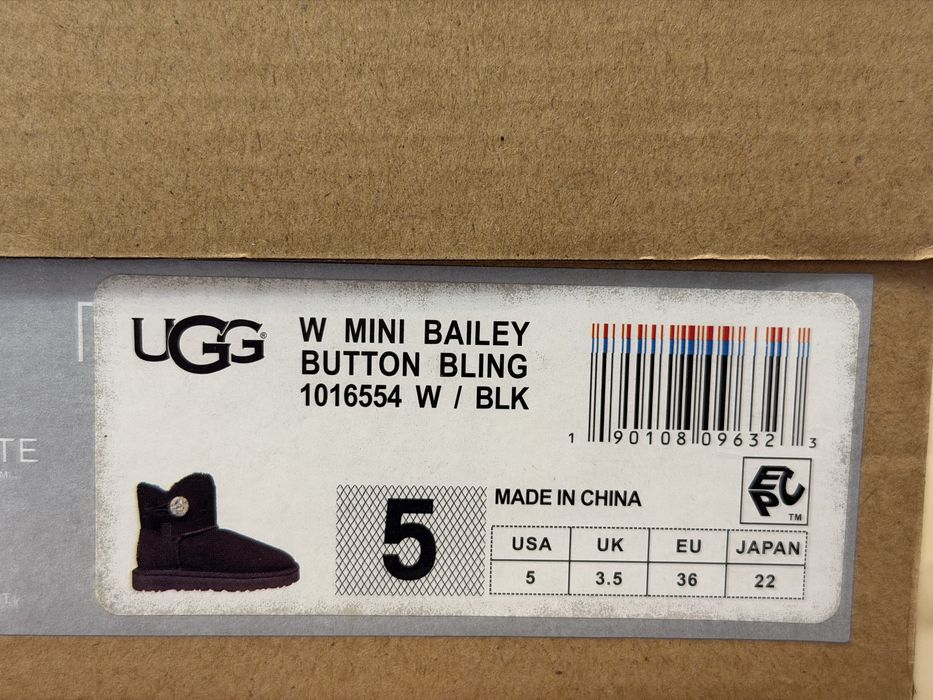 UGG w mini bailey button bling eu-36