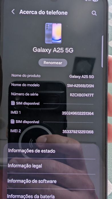 Galaxy a25 5g para TROCA