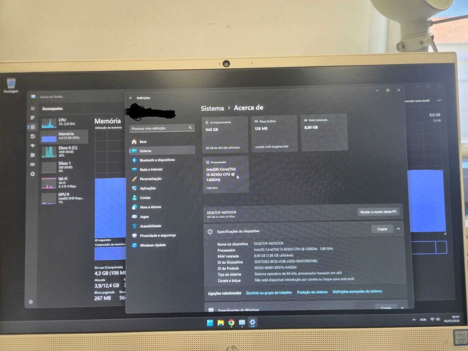 Computador HP All-in-One 24