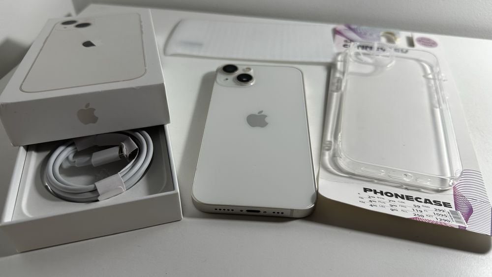 iPhone 13 Starlight 128GB bateria 100% super stan