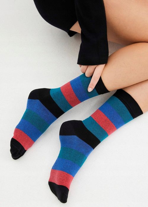 B.P.C. 6-pak skarpety wysokie kolorowe r.39/42