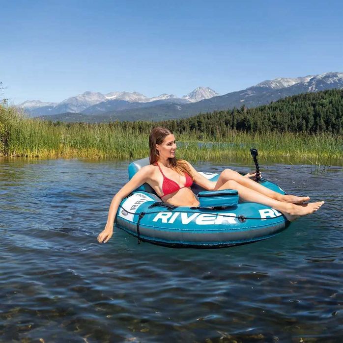 Надувне крісло-коло Intex 56843 для плавання (140х132)