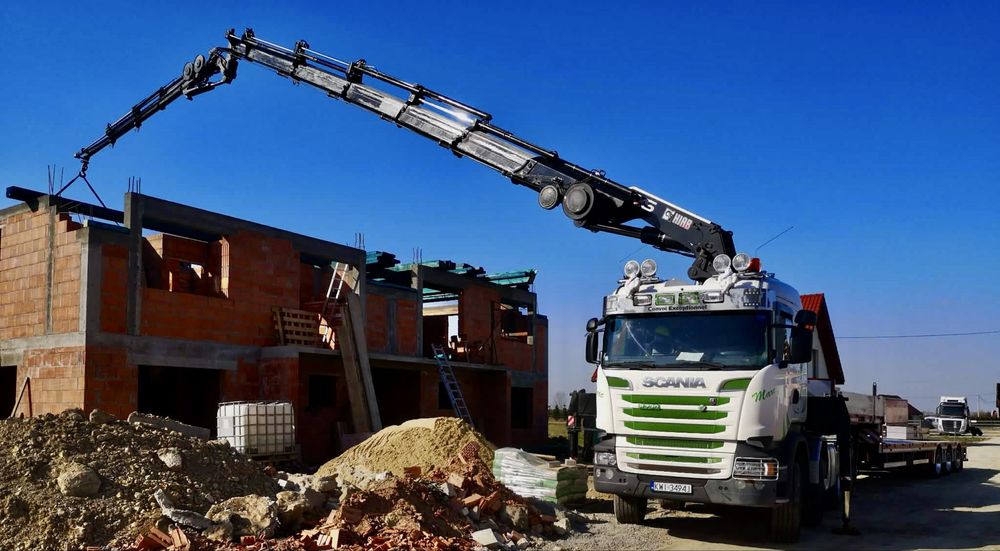 transport HDS 759 Kraków platforma niskopodwoziowa 25t, HDS 25m | Transport do 25t | Relokacje maszyn | Dachy | Niepołomice