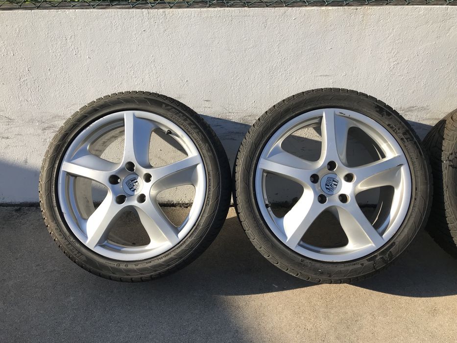 Jantes Porsche 20 5x130 com pneus como novos