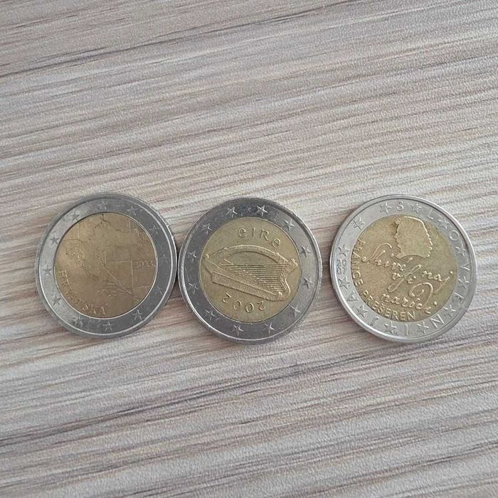 Monety 2 euro obiegowe