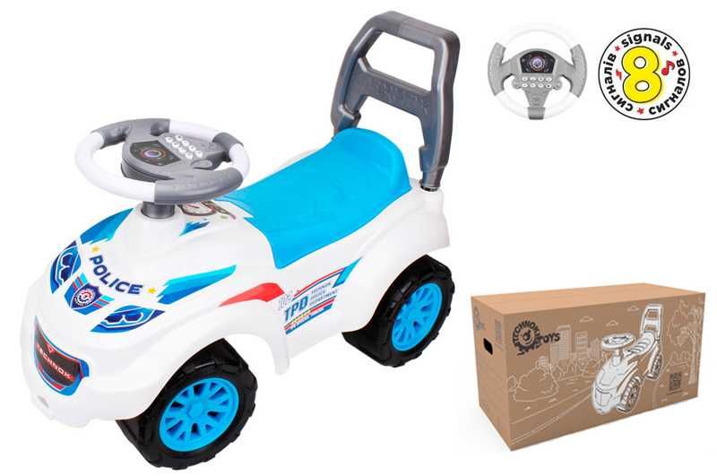 Машинка -каталка, толокар для прогулянок Поліція ТехноК, 7426.