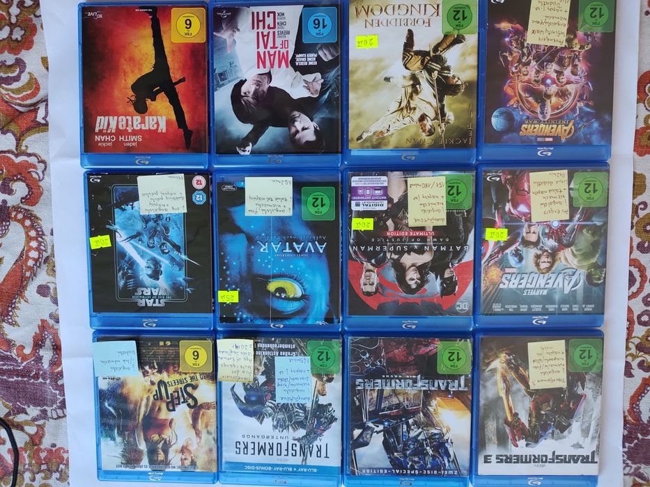 12 blu-ray głównie fantastyka 12 plus angielski i niemiecki