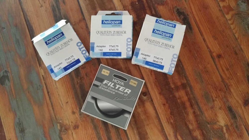 Heliopan Adapter, Anéis Step Down (ver descrição)