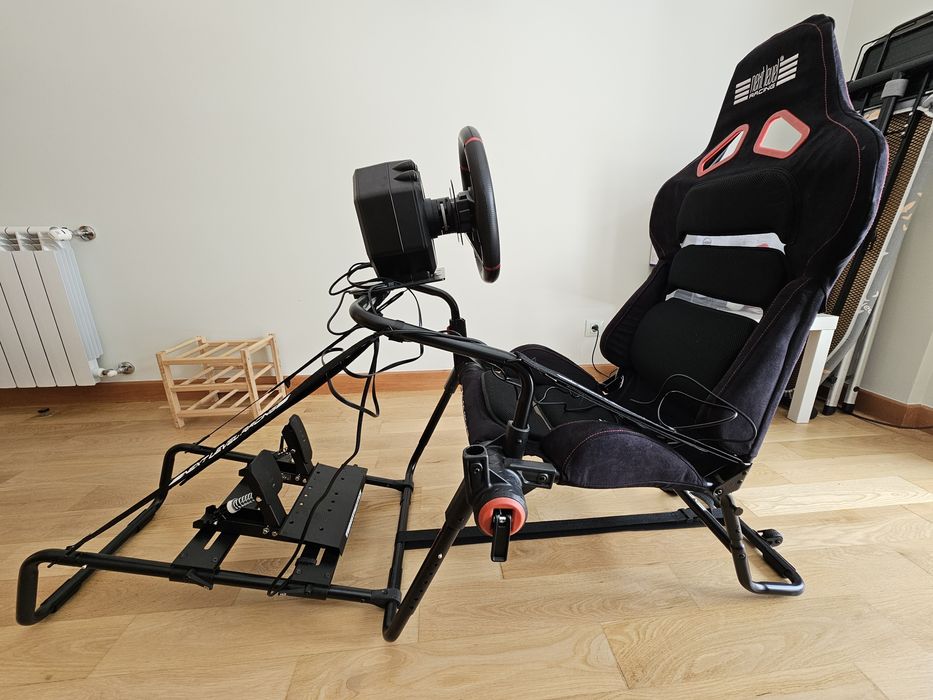Simulador de corrida completo: Thrustmaster T598 + cockpit GTLite Pro