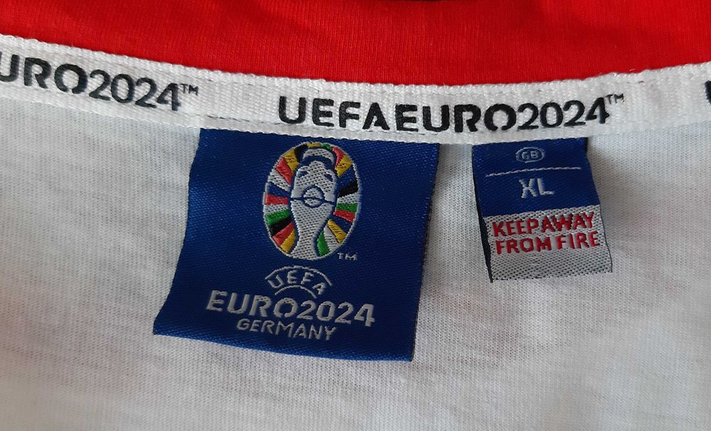 Biały T-Shirt UEFA Euro 2024 - England