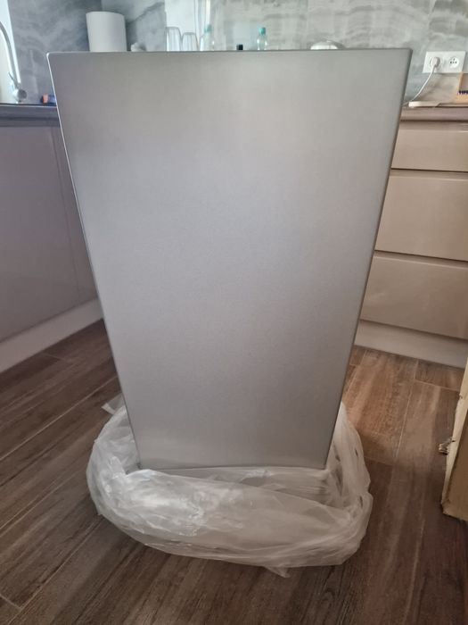 Doniczka Lechuza 50 cm x 50 x 95 cm odcienie szarości i srebra