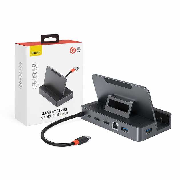 Док-станція Baseus GamerX 6-в-1 для Steam Deck OLED