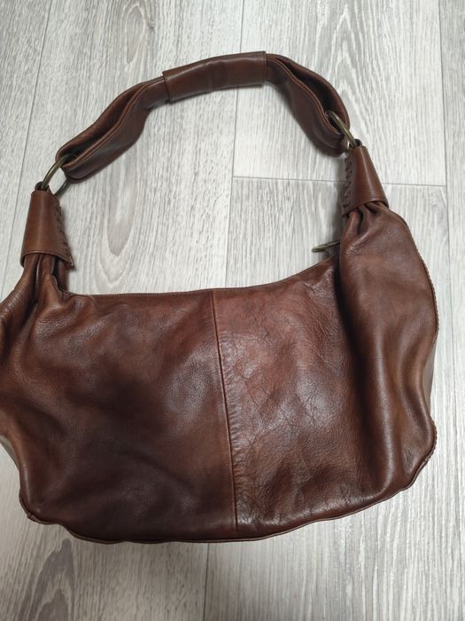 Сумка хобо шкіряна