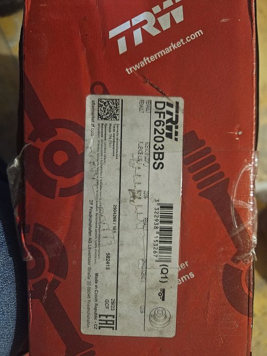 TRW Тормозной диск  DF6203BS  Renault