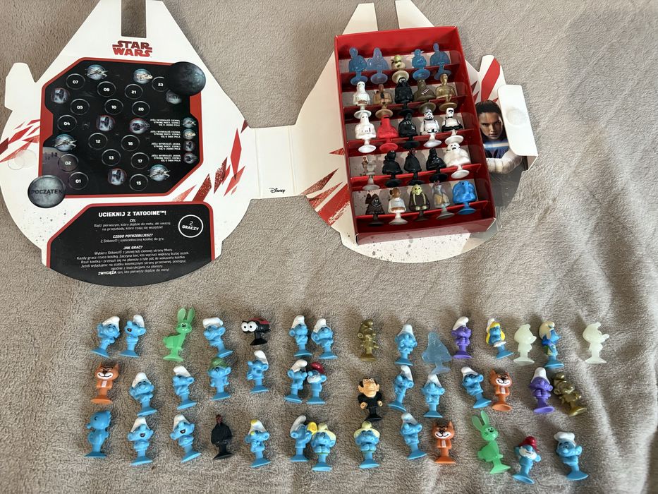 stikeez lidl star wars, smerfy, owocki, potwory i zwierzątka