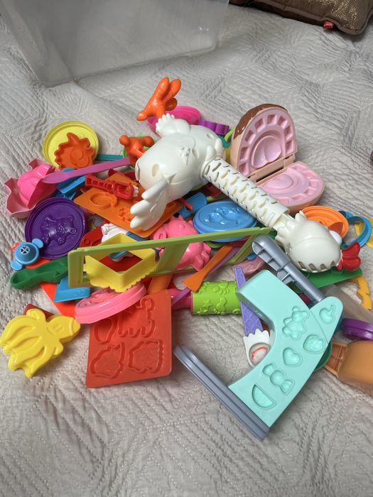 Zestaw do ciastoliny, kura, dentysta, foremki