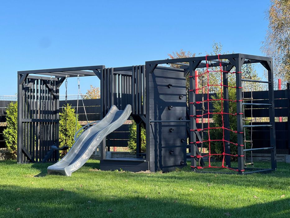 PROMOCJA - Plac zabaw - Pola - Drewniany - Małpi gaj - Domek - Duży