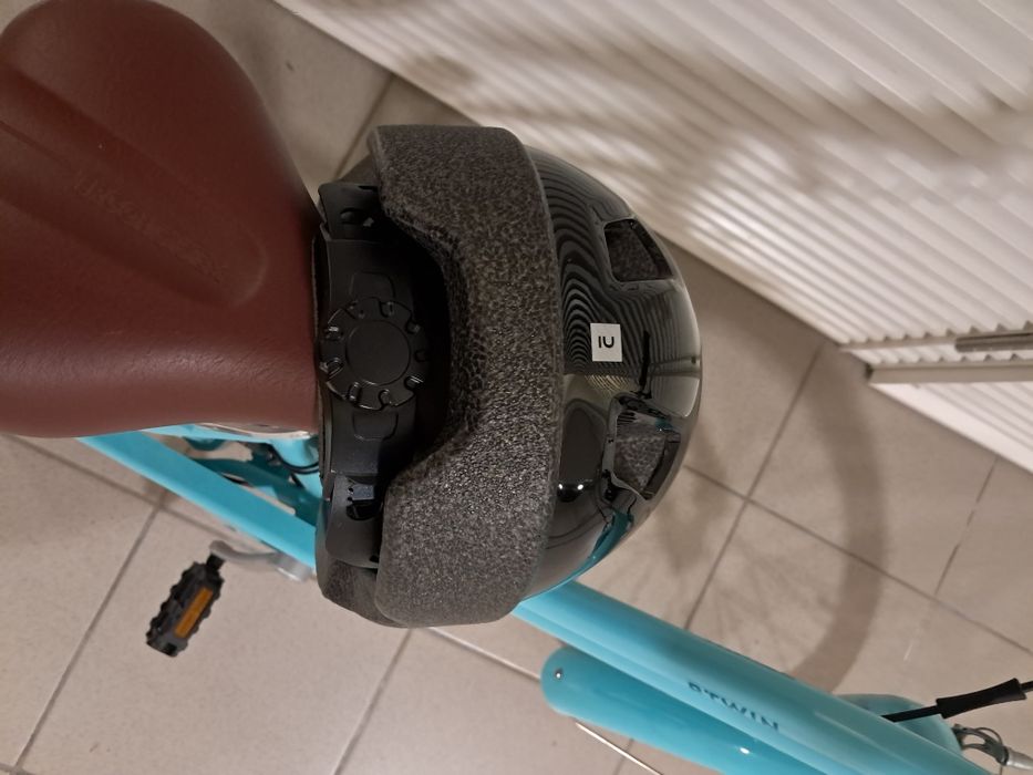 Bicicleta aro 20 btwin azul, abaixou