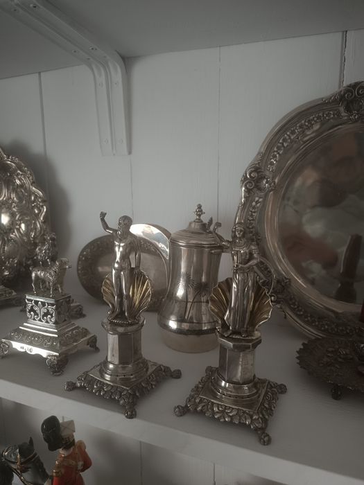 Aneleira Luíz Ferreira, Paliteiros, caixas, salvas em prata