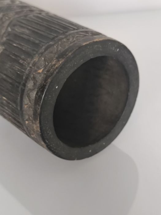 Przedwojenny wazon drewniany rzeźbiony Huculski Hucuł