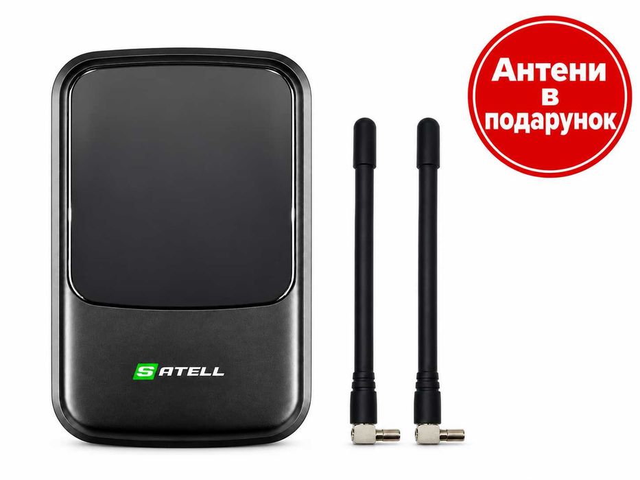 4G LTE WiFi роутер Satell F3000 Black + 2 термінальні антени по 3 Дб