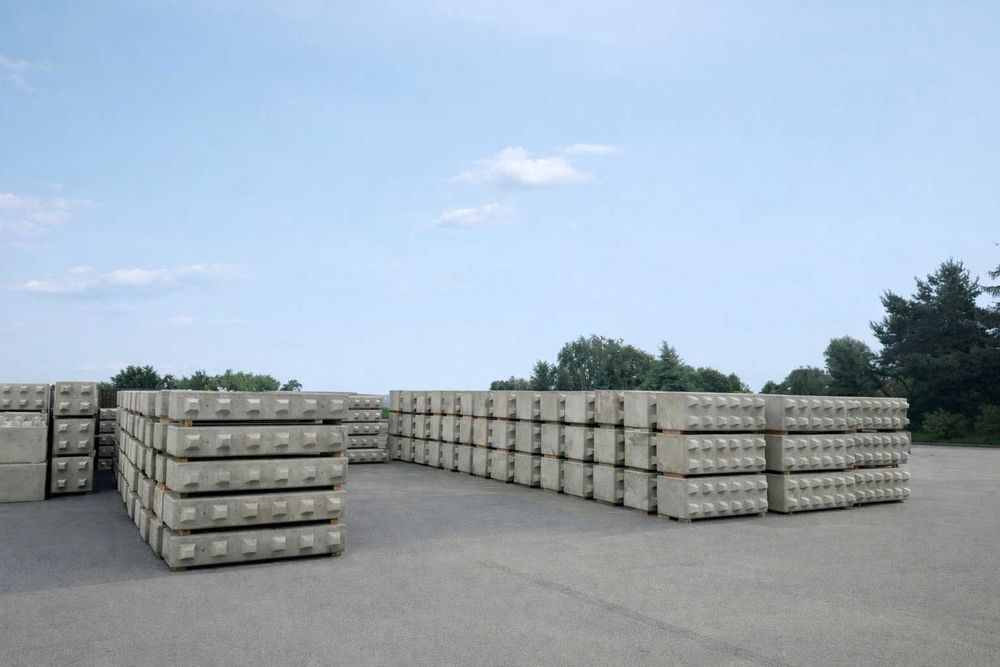 Bloki betonowe wielkogabarytowe do boksów systemowe 60x60x60 120x60x60 180x60x60 mur oporowy REI 240