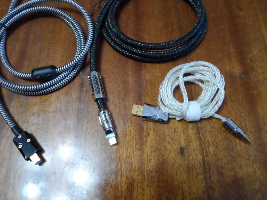 Різні срібні USB кабеля для ЦАП - DAC - підсилювач