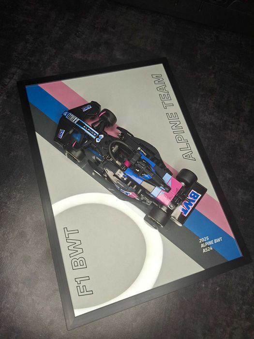 Ramka na LEGO Speed Champions Bolid F1 BWT Alpine Team A524 [77248]