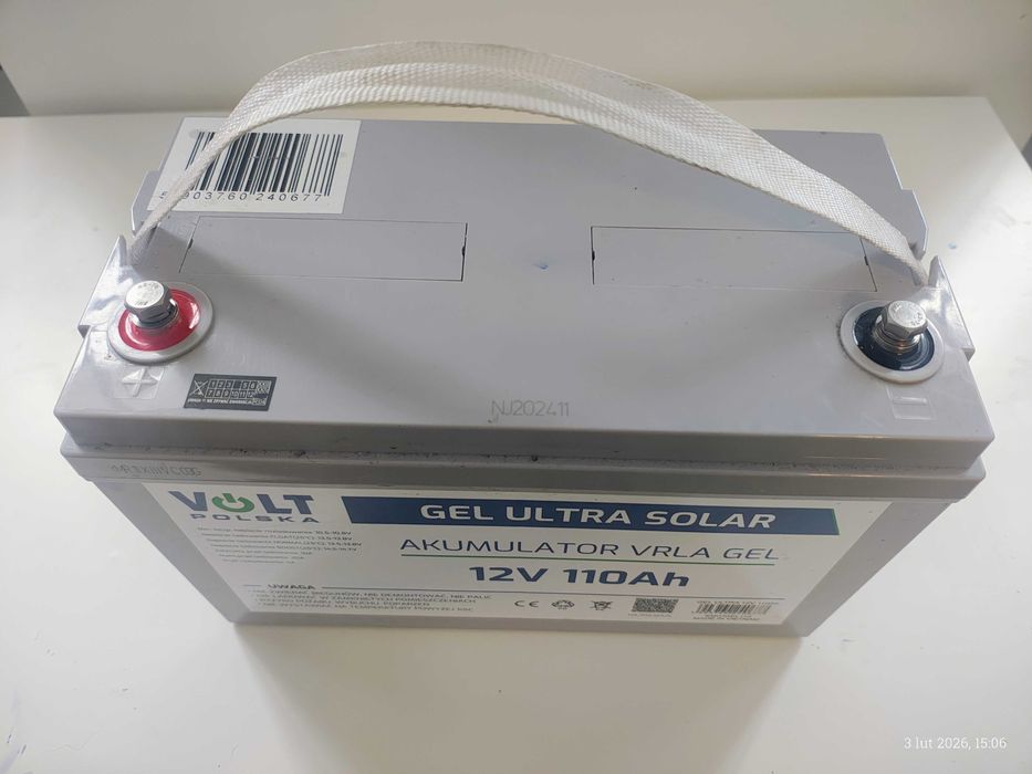 Volt Polska GEL VPRO Solar 12V 110Ah – bardzo dobry stan