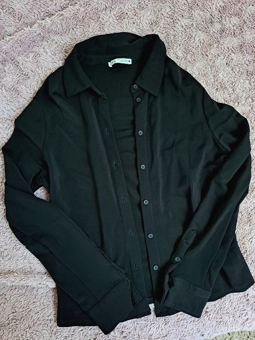 Zara Koszula rozpinana taliowana