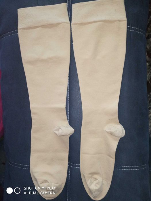 Гольфы компрессионные SIGVARIS (Швейцария), размер L, компрессия 2,беж