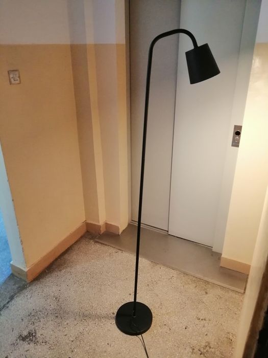 Lampa stojąca, podłogowa, czarna - SPRAWNA