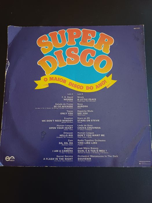 Disco vinil: super disco do ano - 1982 compilação