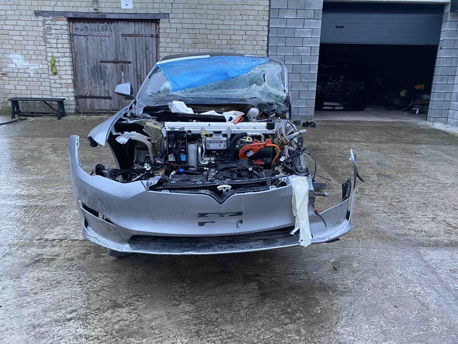 Tesla Model S MS Бампер Капот Крило Фара Телевізор Підсилювач Радіатори Захист Підкрилок весь комплект РОЗБОРКА / ЗАПЧАСТИНИ